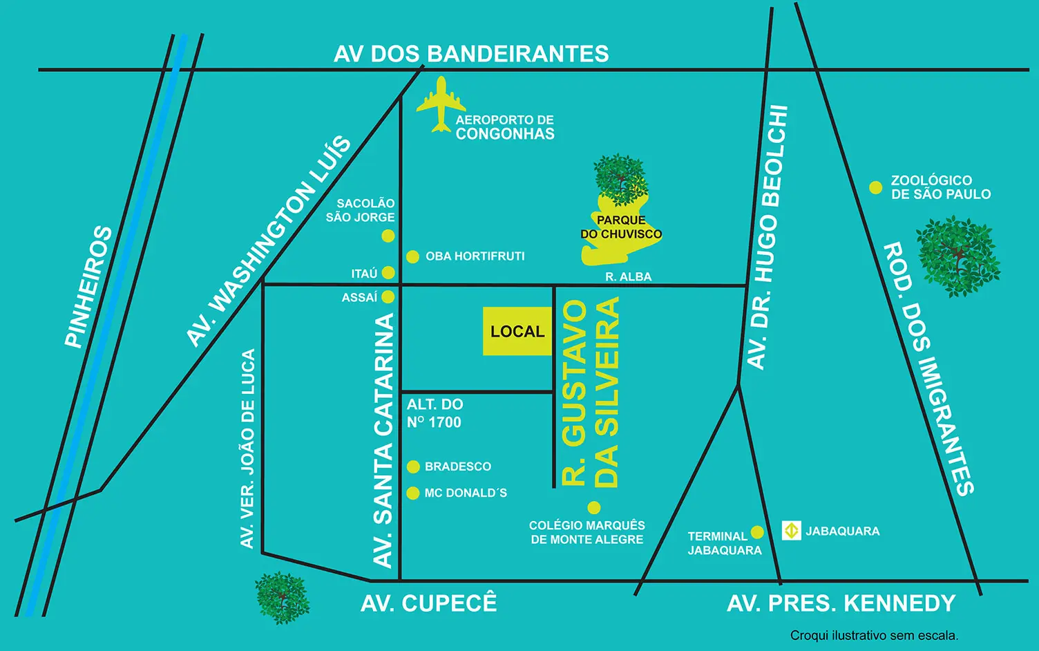 Brise Mascote - Croqui